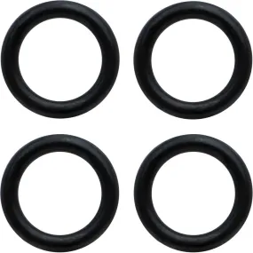 00 Gauge Black Rubber O-Ring 4-Pack