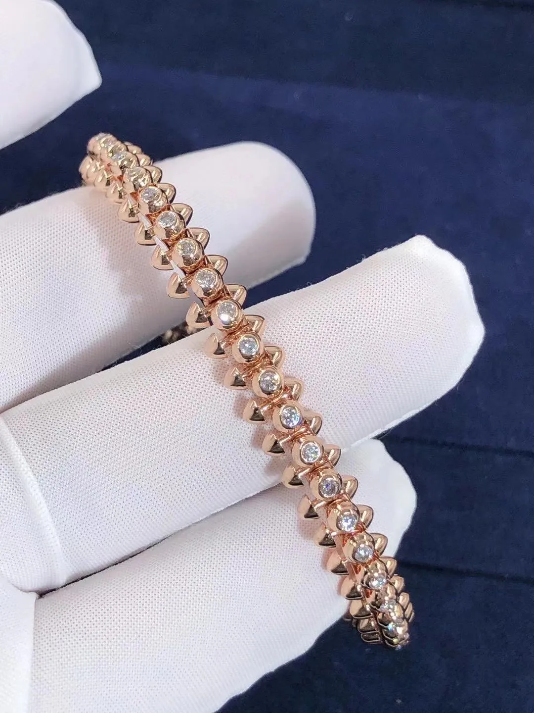 3.5CT Clash Diamond Bangle 18K Gold