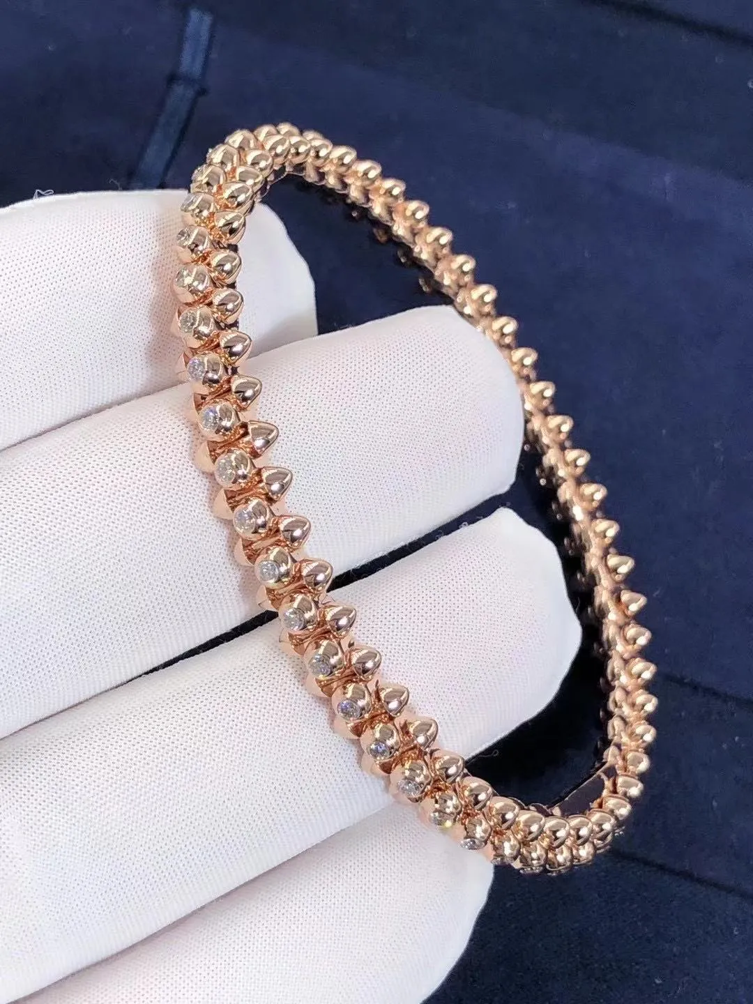 3.5CT Clash Diamond Bangle 18K Gold