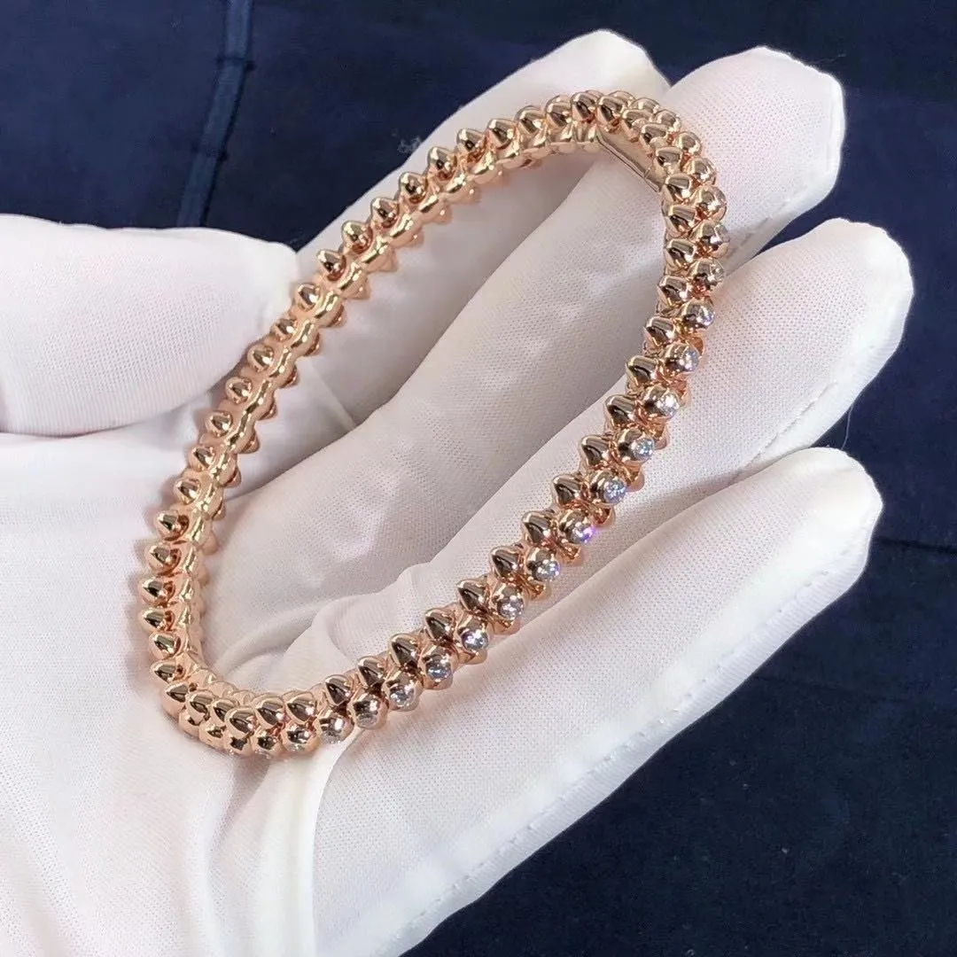 3.5CT Clash Diamond Bangle 18K Gold