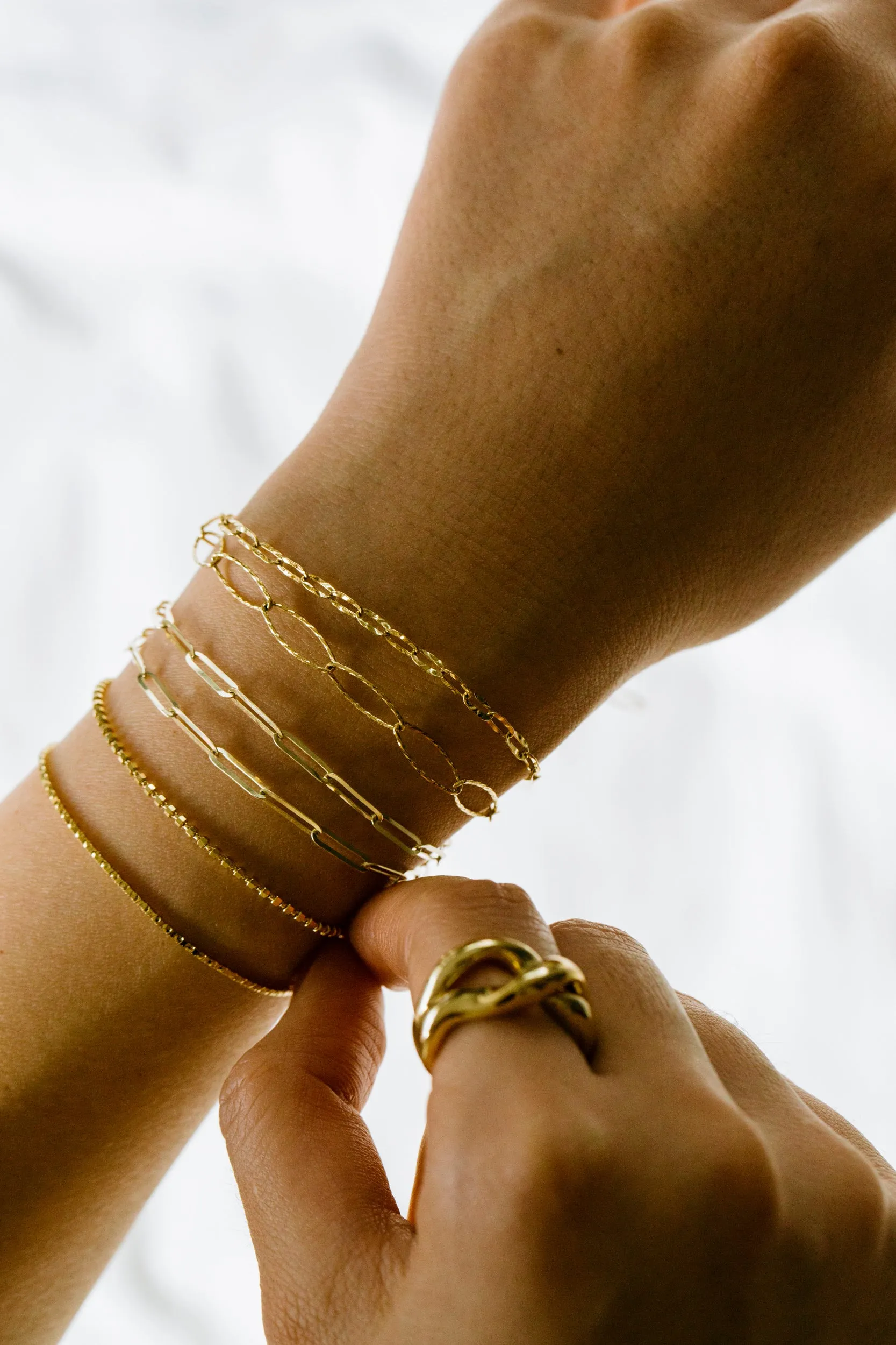 925 Sterling Silver Jewelry Friendship Link Chain Bracelet