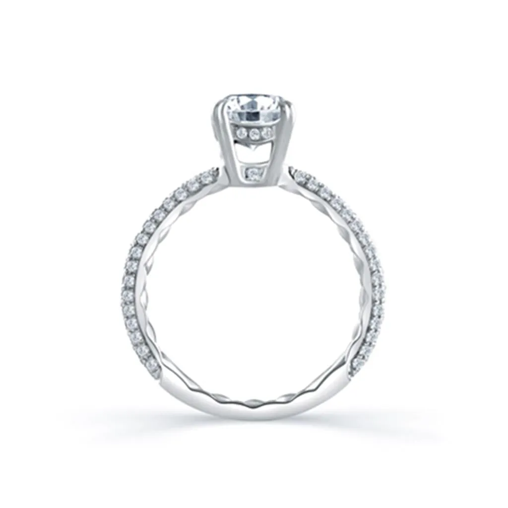 A.Jaffe Oval Solitaire Semi-Mount Diamond Engagement Ring (0.45 ct. tw.)