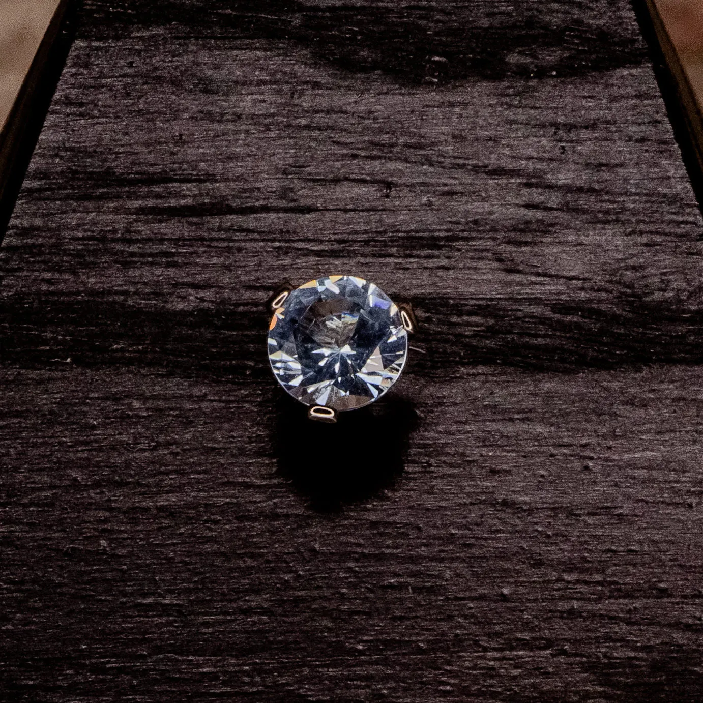 Aqua Swarovski Crystal- Prong