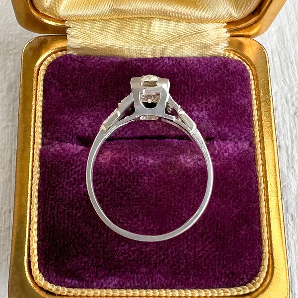 Art Deco Engagement Ring, 0.70ct.