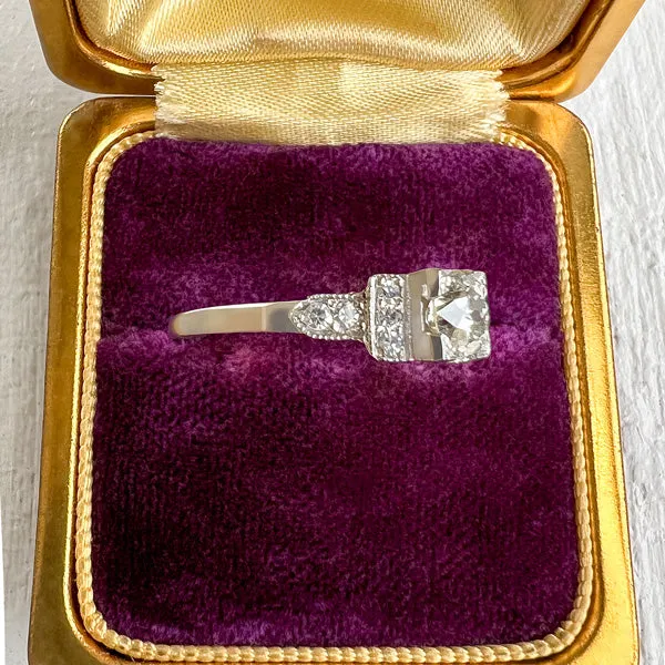 Art Deco Engagement Ring, 0.70ct.
