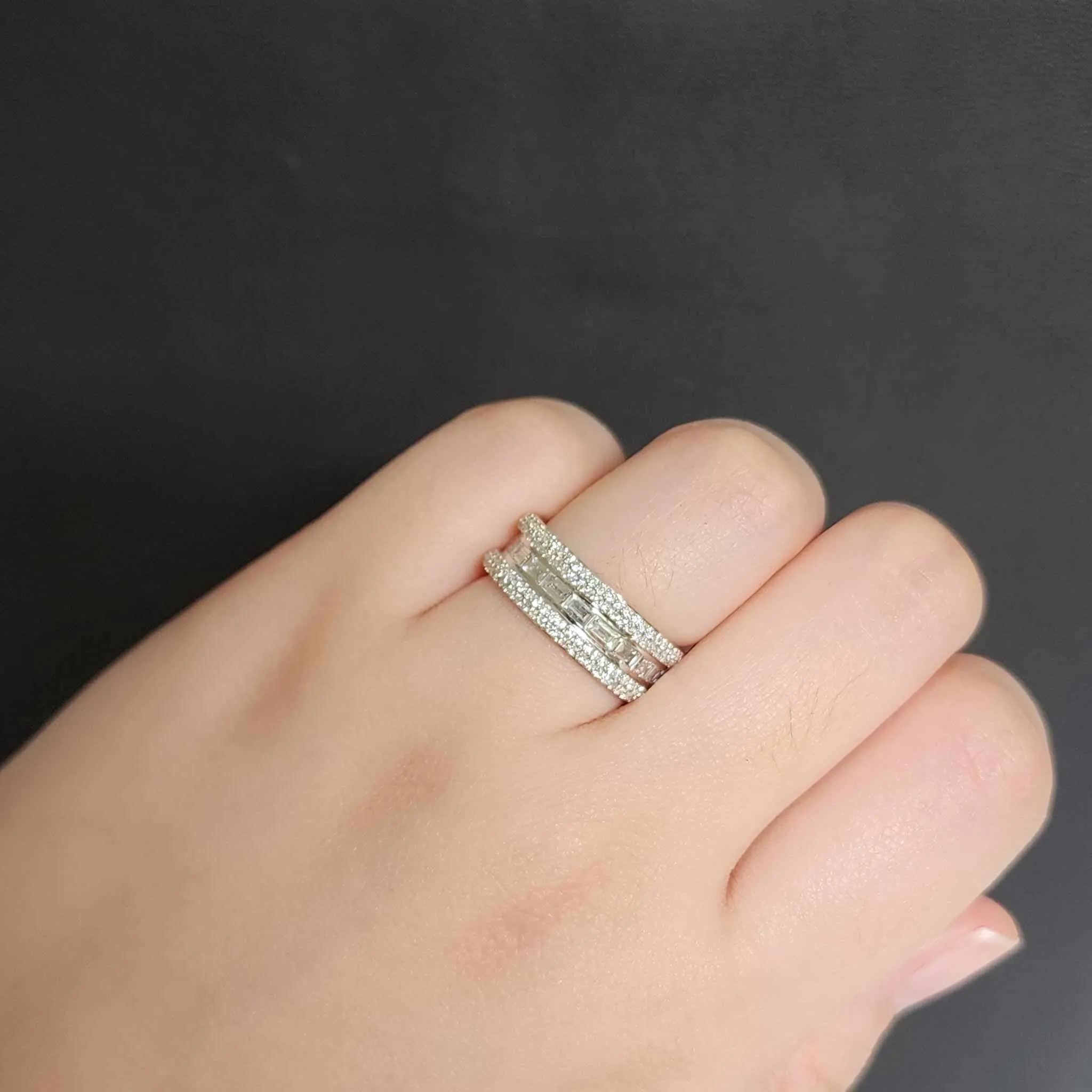 #BA144 | Full Eternity Unisex Diamond Ring 18kt