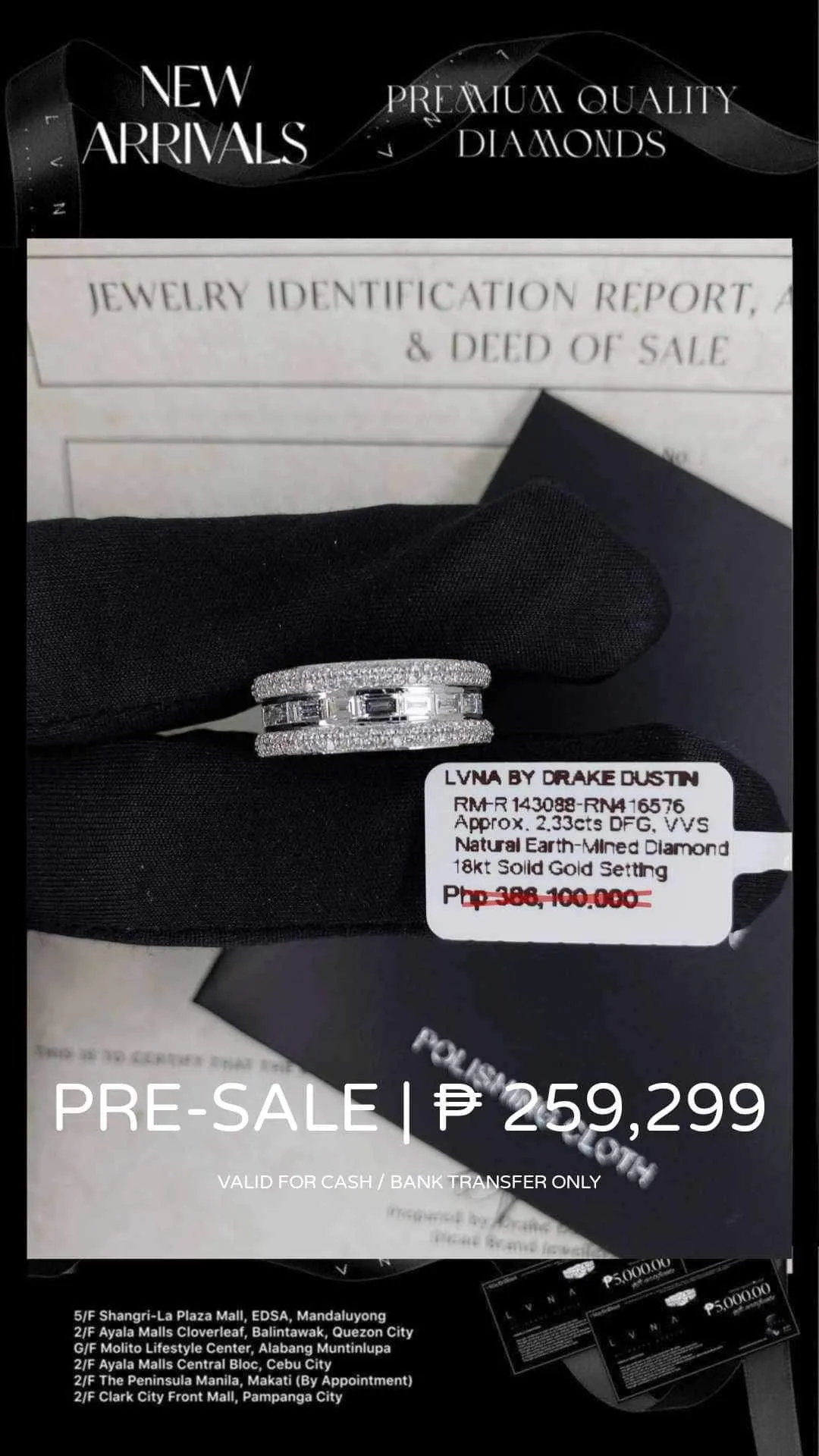 #BA144 | Full Eternity Unisex Diamond Ring 18kt