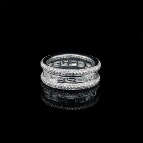 #BA144 | Full Eternity Unisex Diamond Ring 18kt