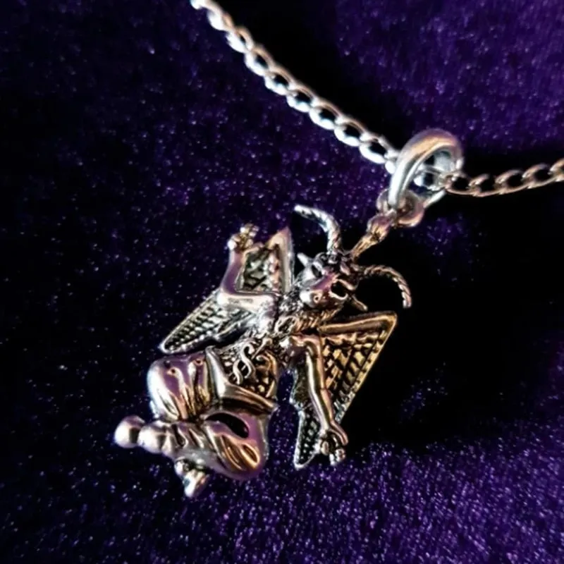 Baphomet Necklace / Goat Necklace / Goth Necklace