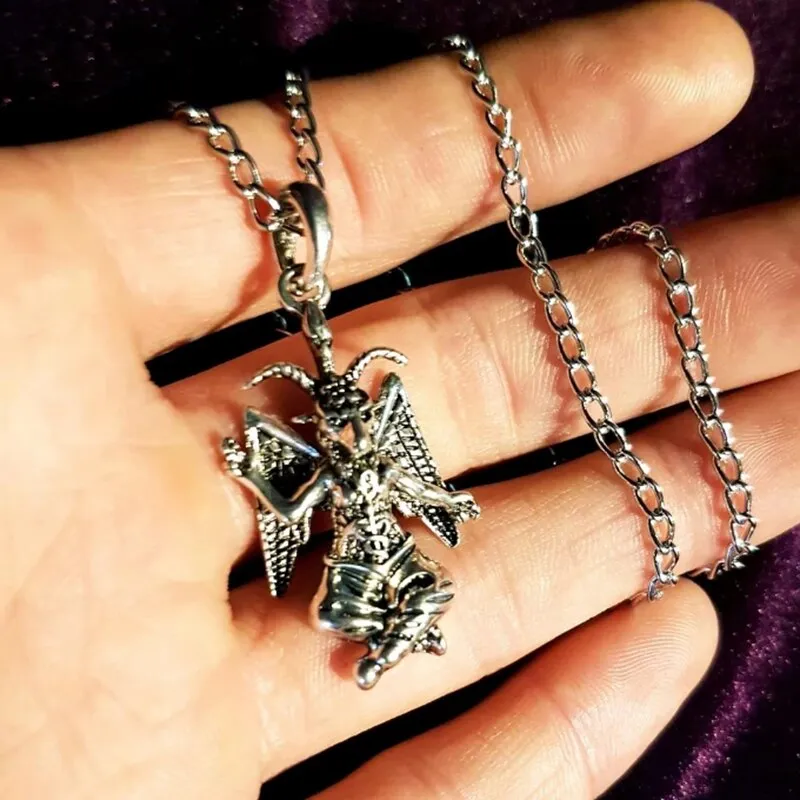 Baphomet Necklace / Goat Necklace / Goth Necklace