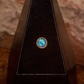 Capri Blue Opal in Rose Gold- 5mm