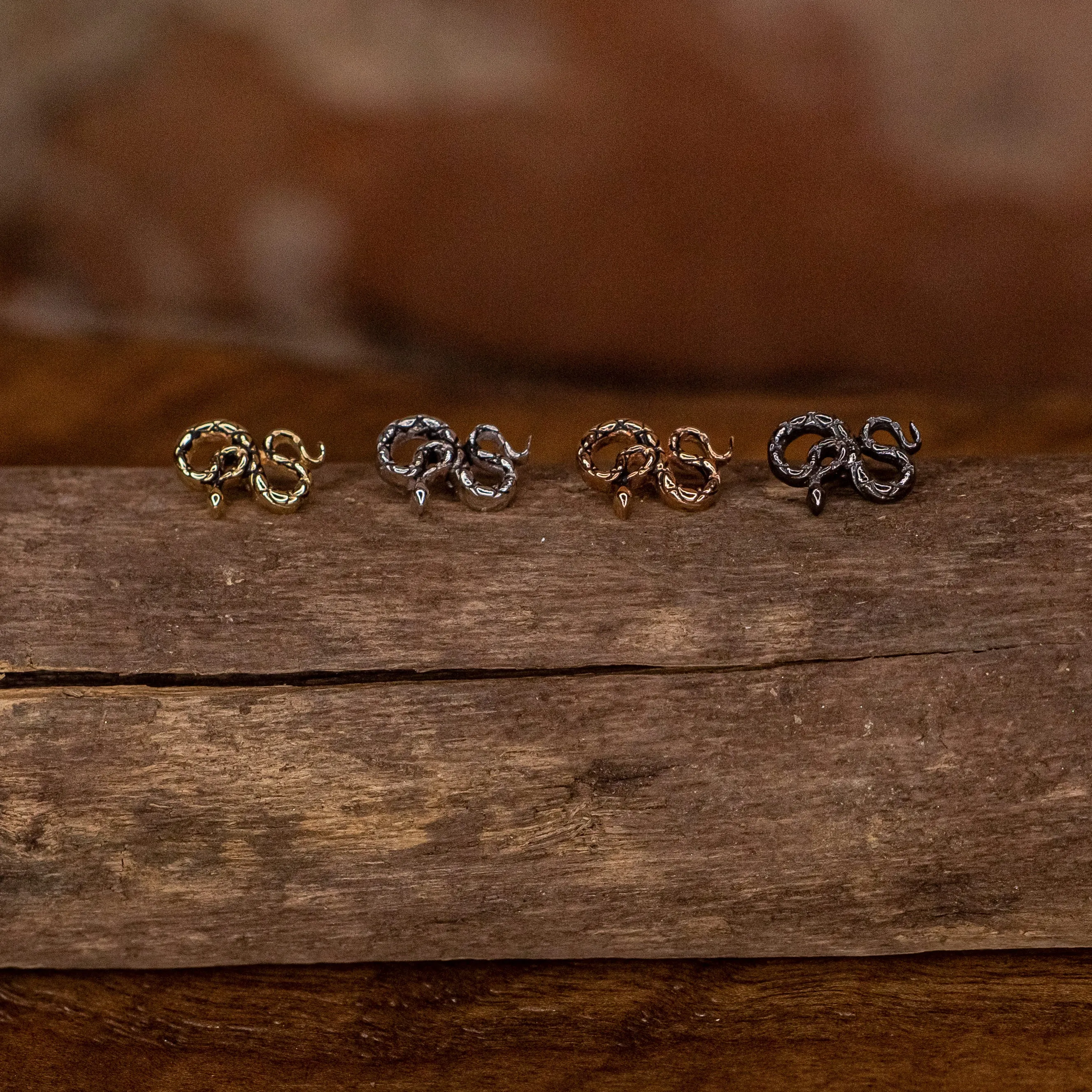 Coiled Snake in Yellow Gold