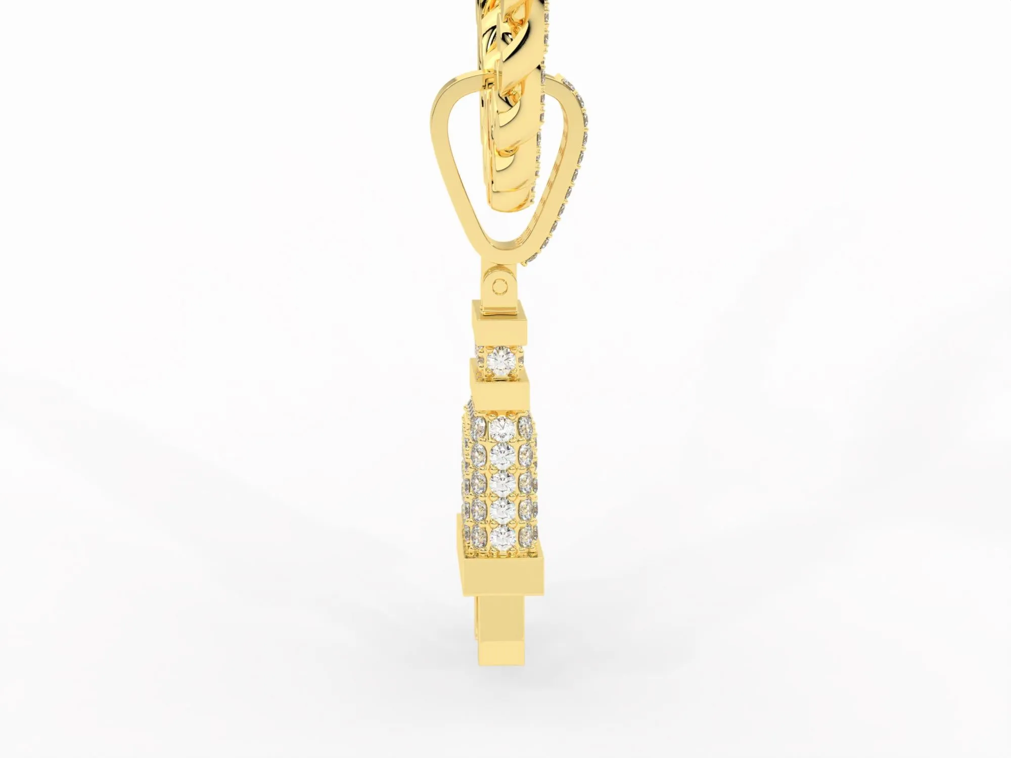 Custom Letter Name VVS Moissanite Pendant P 2