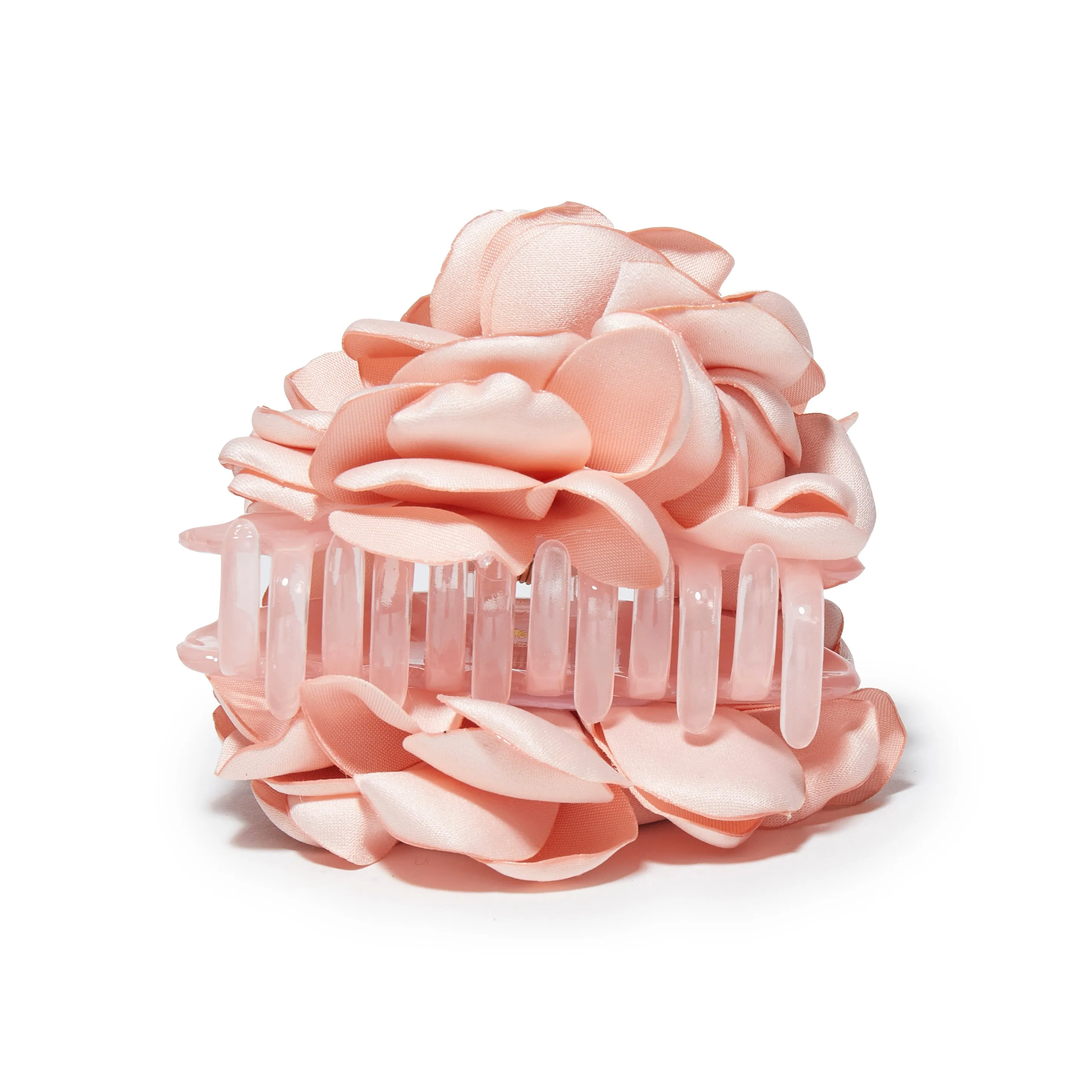 DUSTY ROSE PEONY FLOWER CLAW CLIP