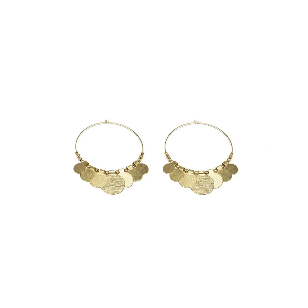 Earrings Afro Thin Hoop DD16068