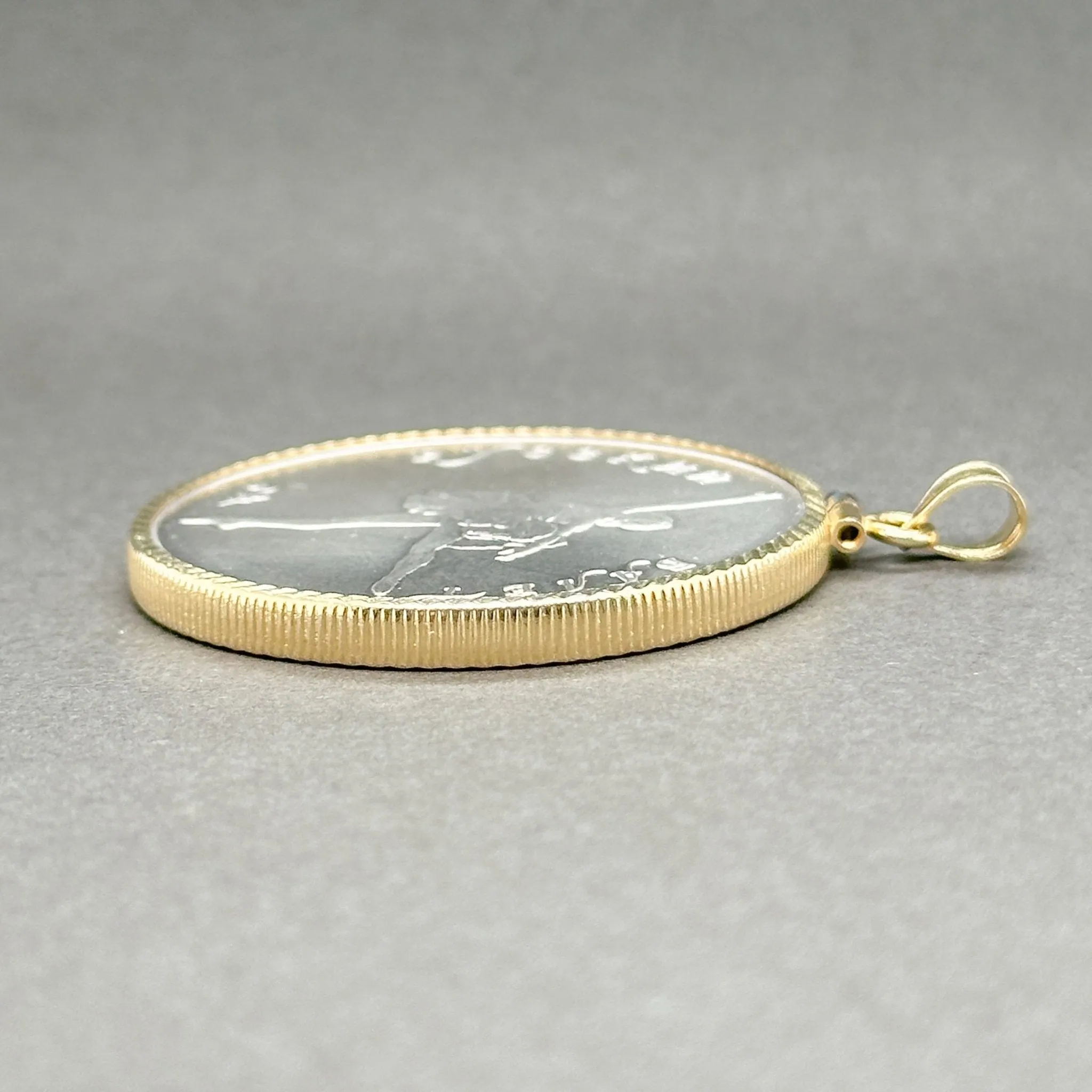 Estate 0.999 Fine Palladium 1991 Russian Ballerina 25 Rouble Coin Pendant