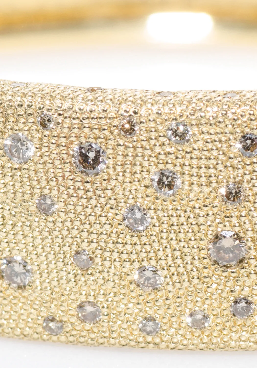 Garavelli Dune 18KYG Champagne Diamond Bangle