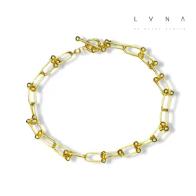 #GOLD2024| 18K Golden Hardware Link Bracelet