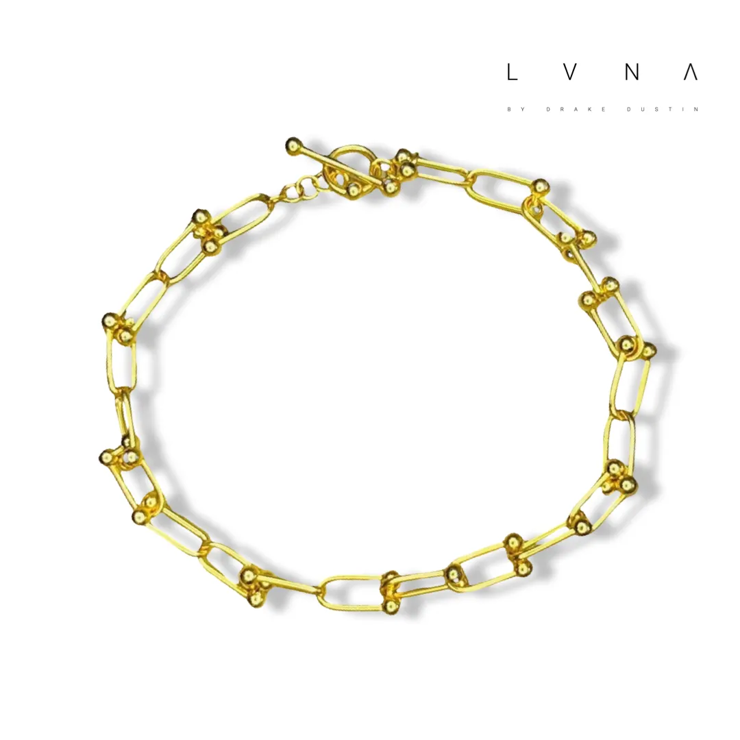 #GOLD2024| 18K Golden Hardware Link Bracelet