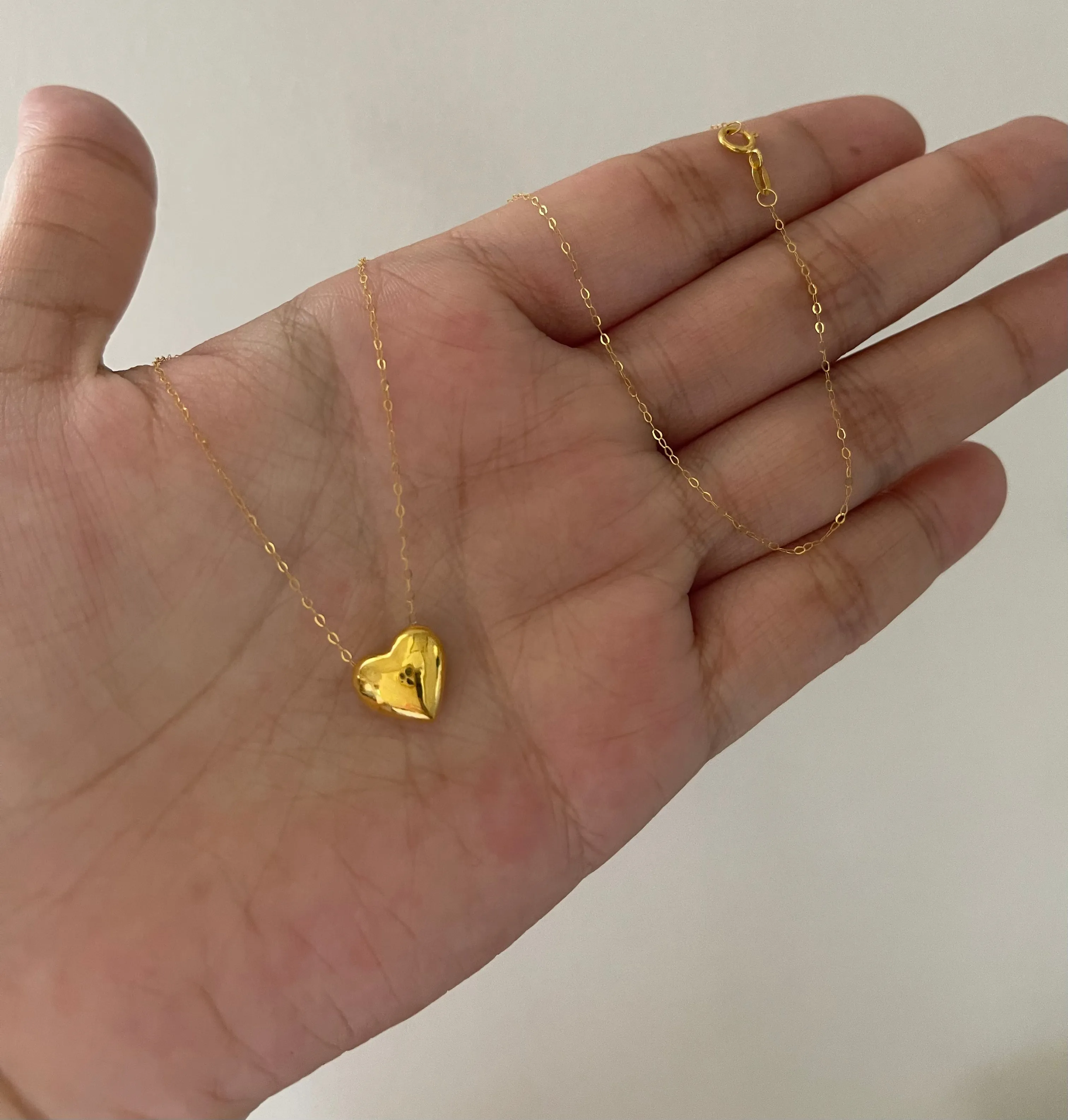 #GOLD2024 | 18K Golden Heart Necklace 18”