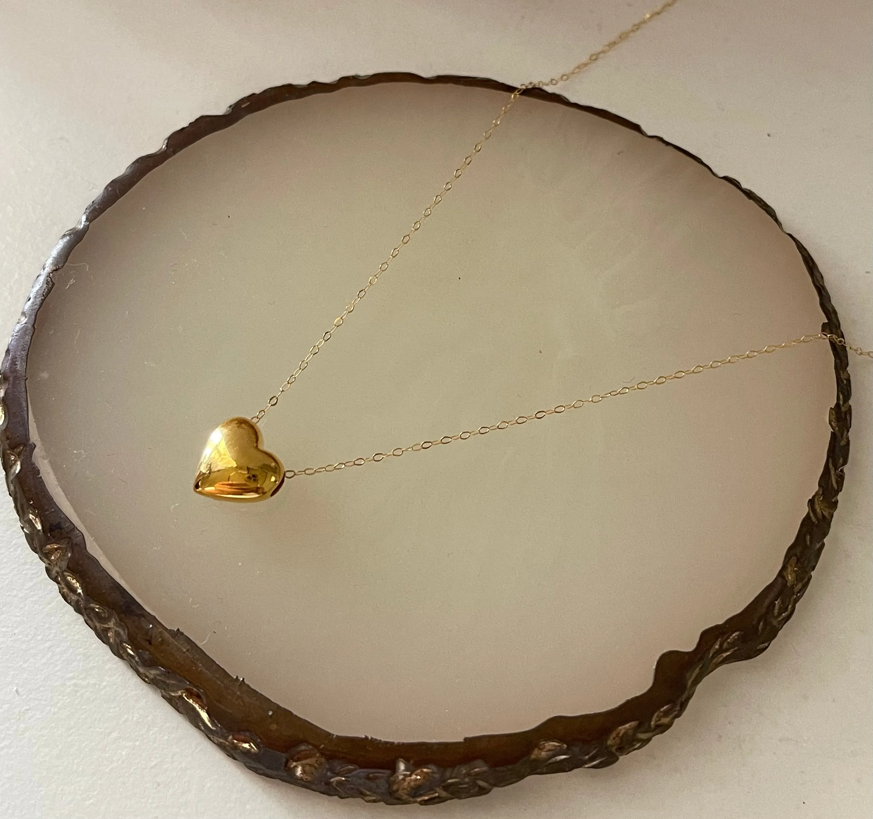 #GOLD2024 | 18K Golden Heart Necklace 18”