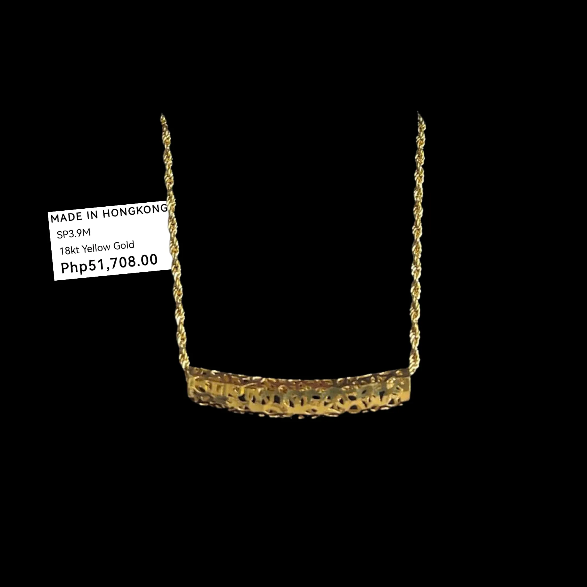 #GOLD2024 | 18K Golden Lucky Tube Necklace Rope Chain