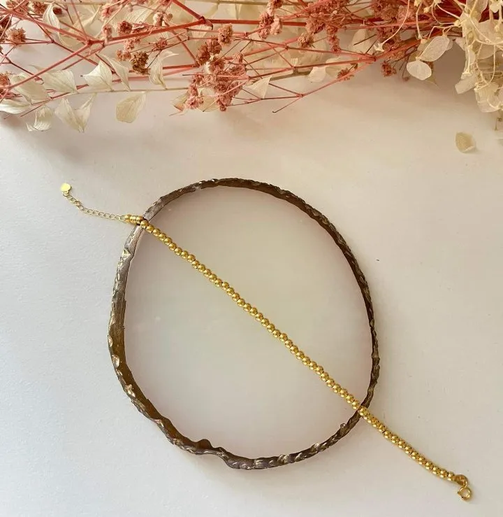 #GOLD2024 | 18K Golden Money Ball Beaded Bracelet