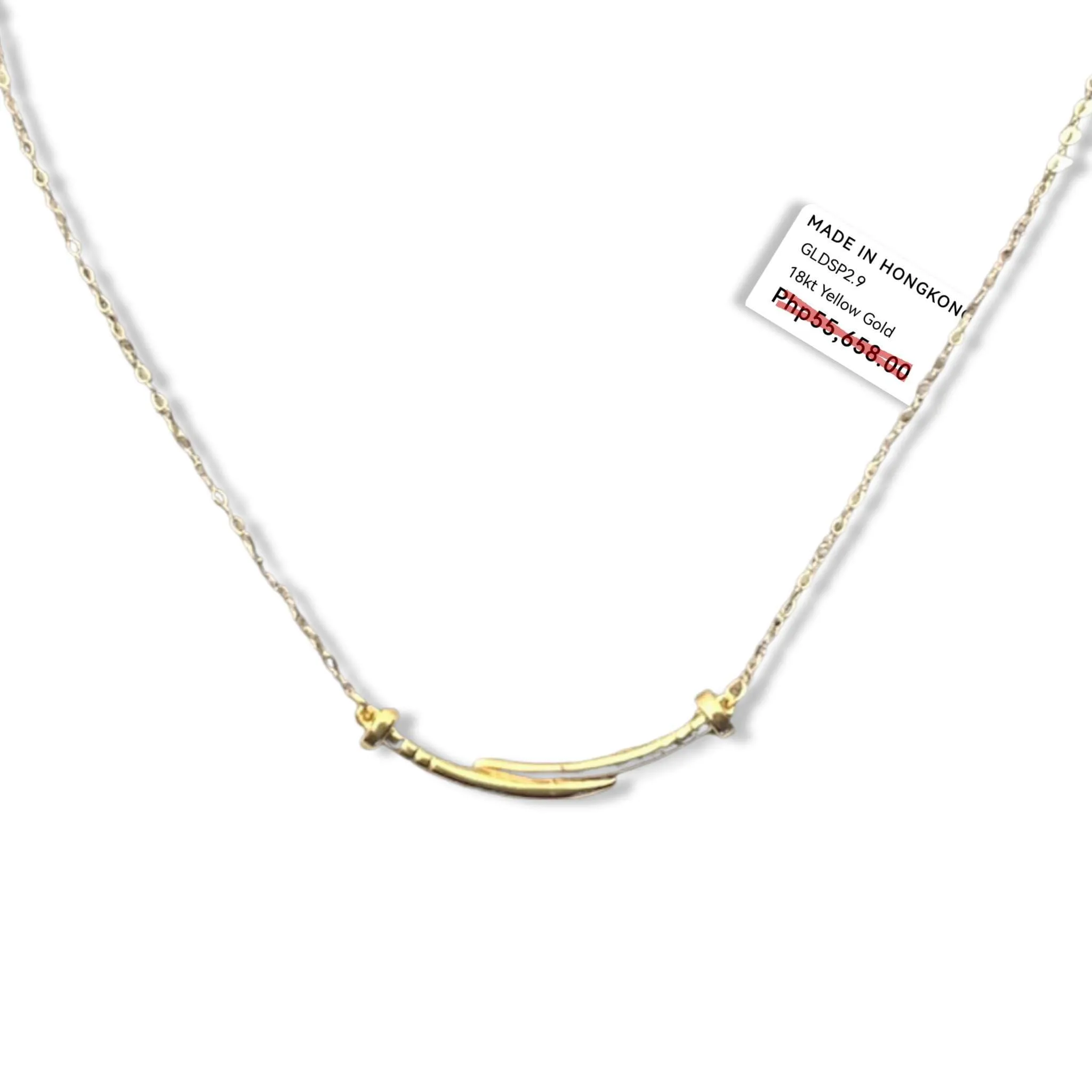 #GOLD2024 | 18K Golden Nail Centered Necklace 18”