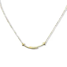 #GOLD2024 | 18K Golden Nail Centered Necklace 18”