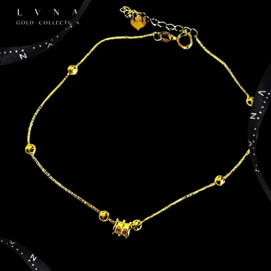 #GOLD2024 | 18K Golden Running Barrel Bracelet
