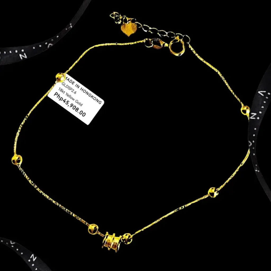 #GOLD2024 | 18K Golden Running Barrel Bracelet