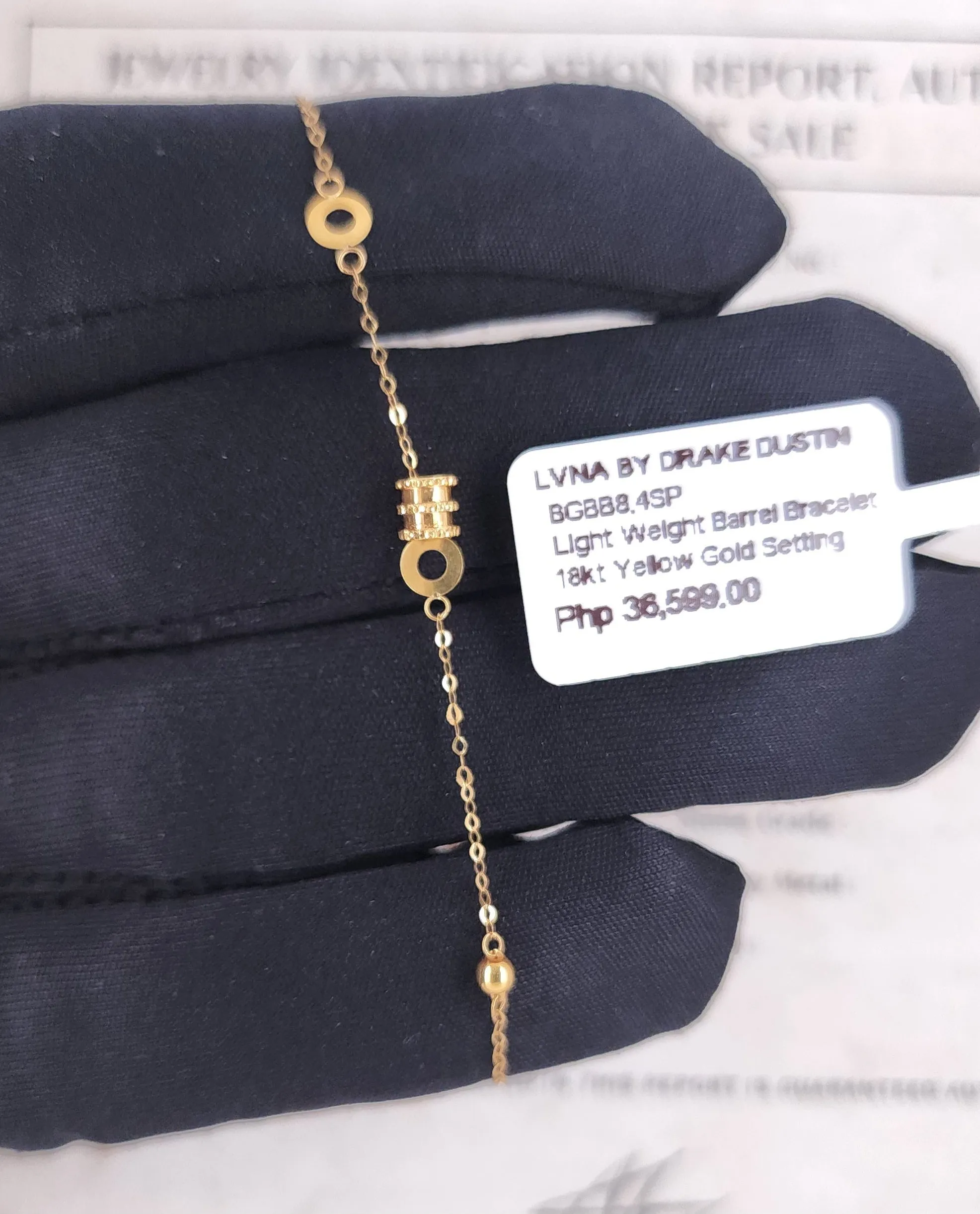 #GOLD2024 | 18K Golden Running Barrel Bracelet