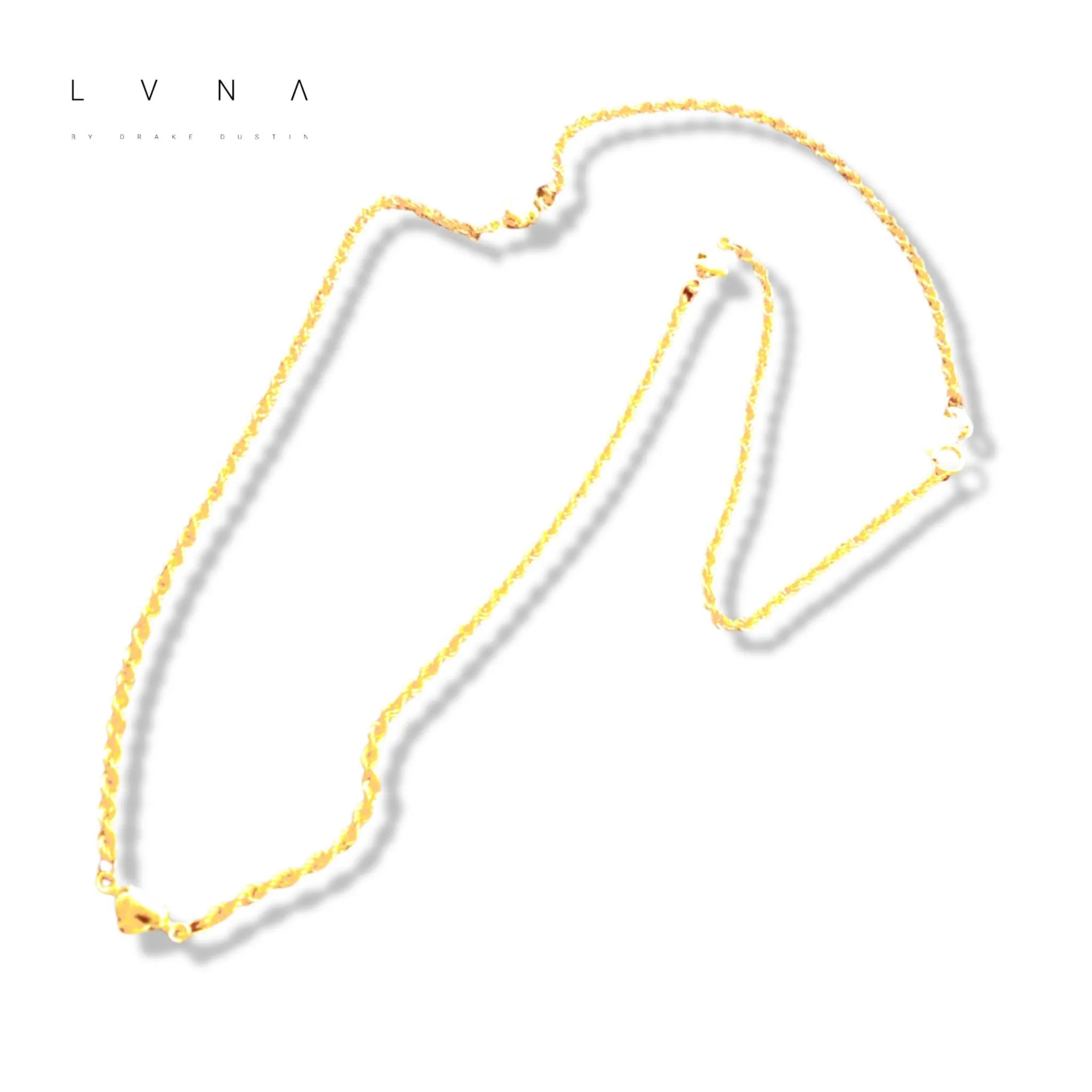 #GOLD2024 | 18K Golden Station Heart Rope Chain 18”
