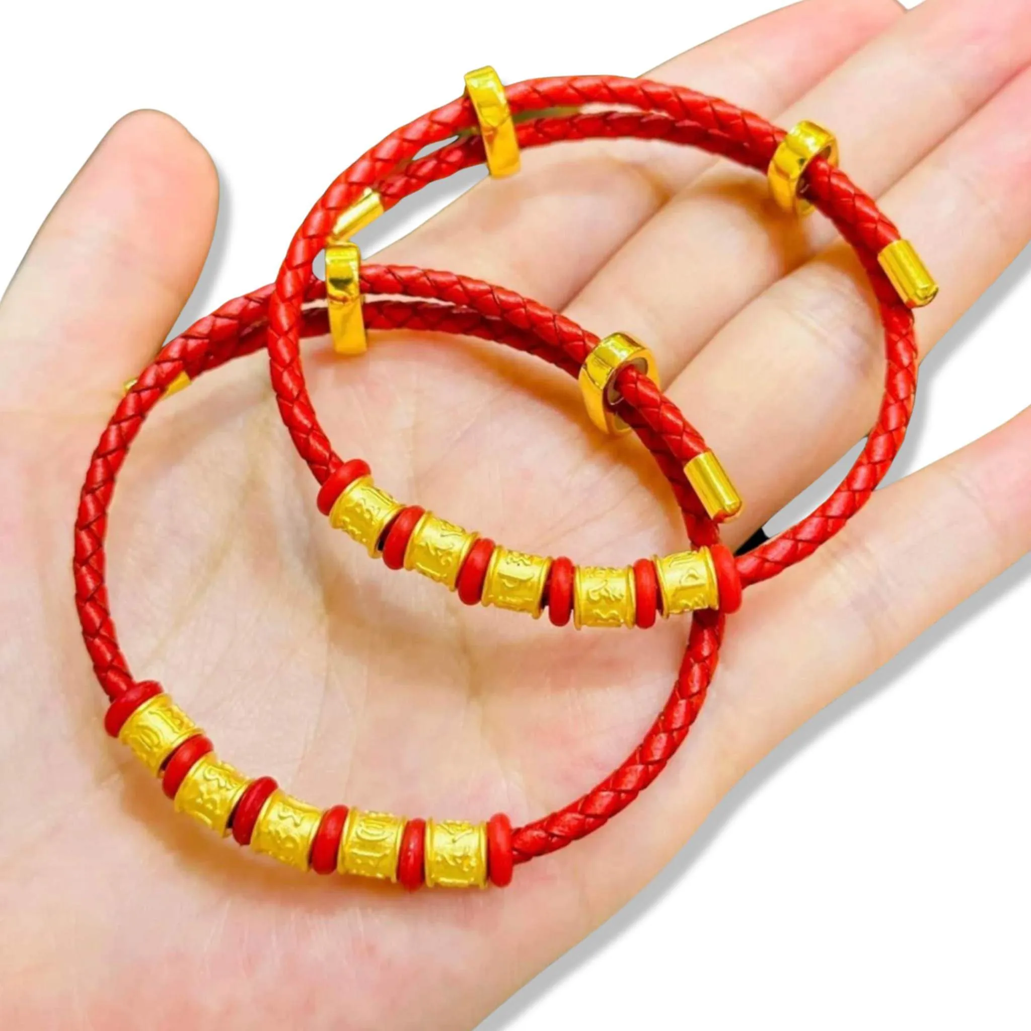 #GOLD2024 | 24K Golden Lucky Charm Mantra Bracelet