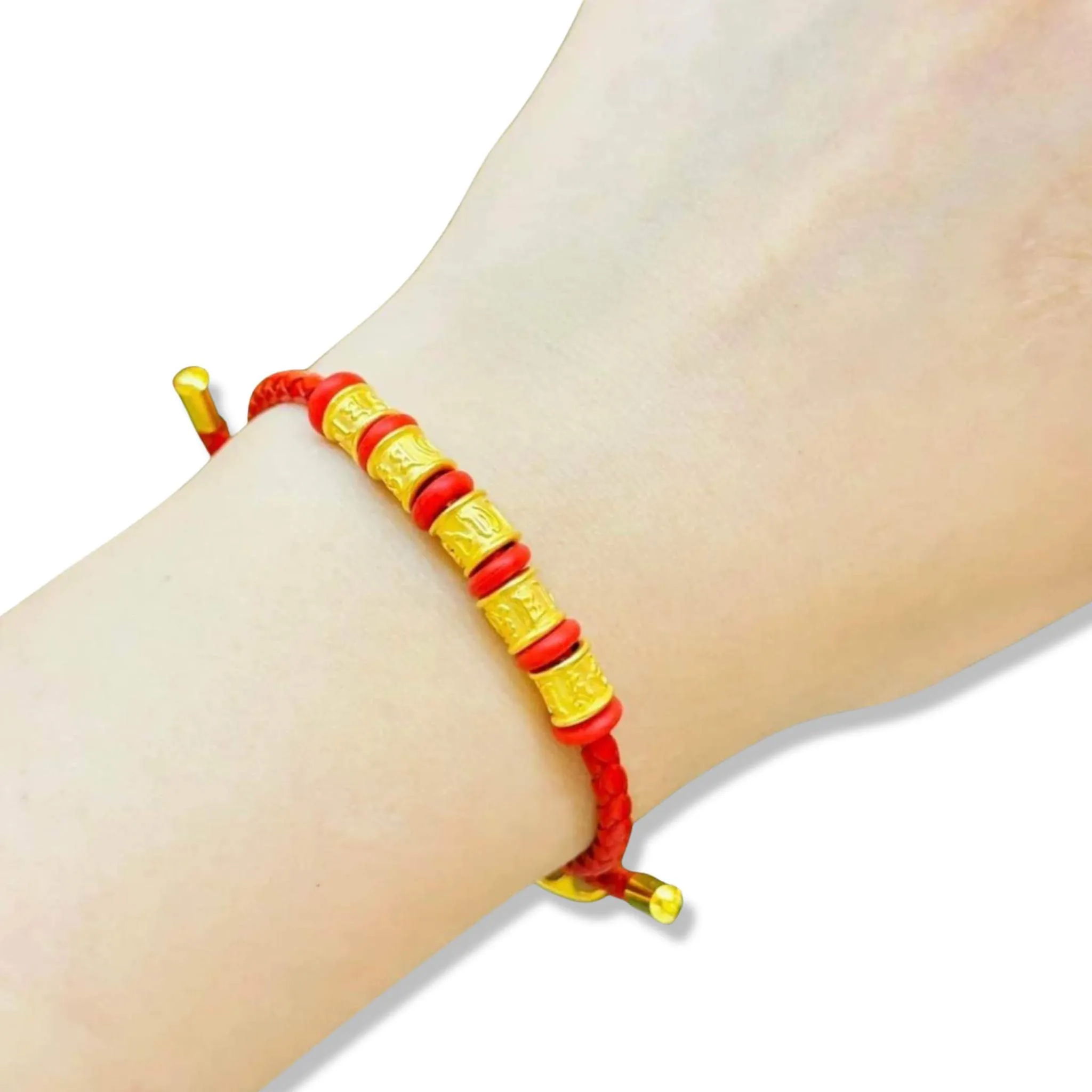 #GOLD2024 | 24K Golden Lucky Charm Mantra Bracelet