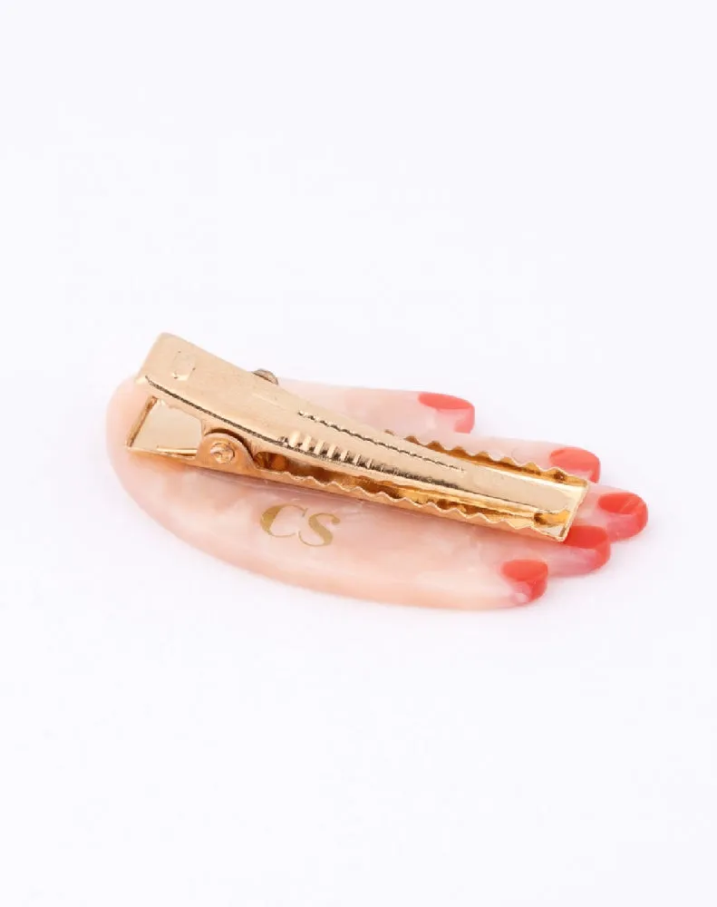 HAND HAIR CLIP - WHITE