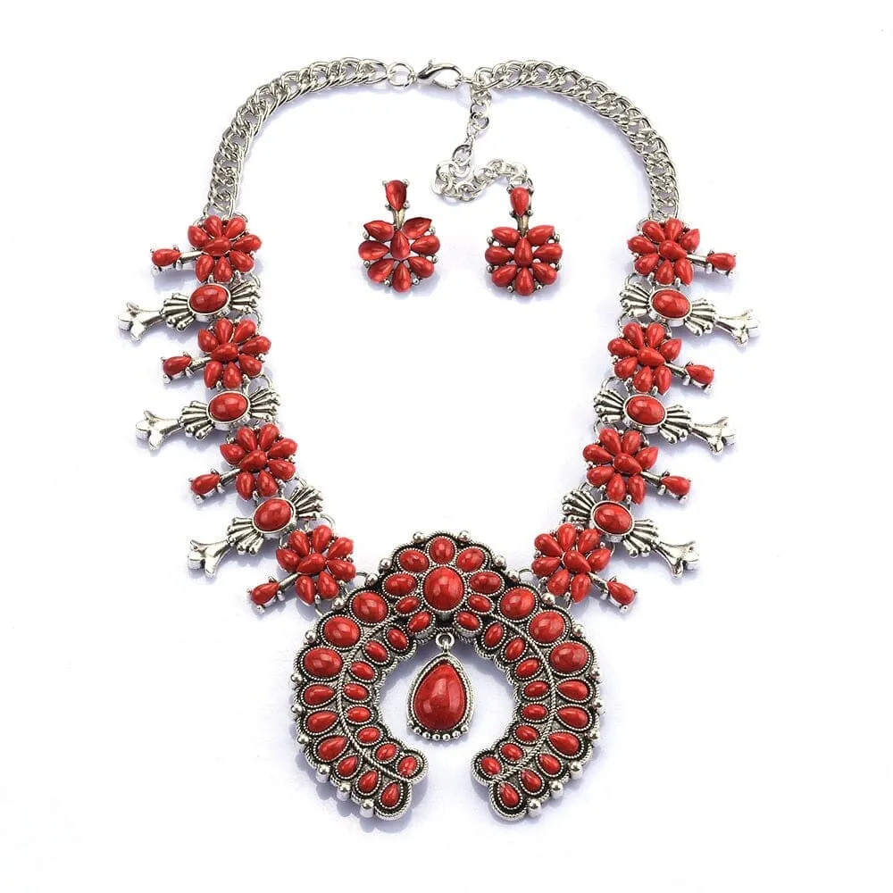 Indian Ethnic Statement Big Choker Turquoise Necklace