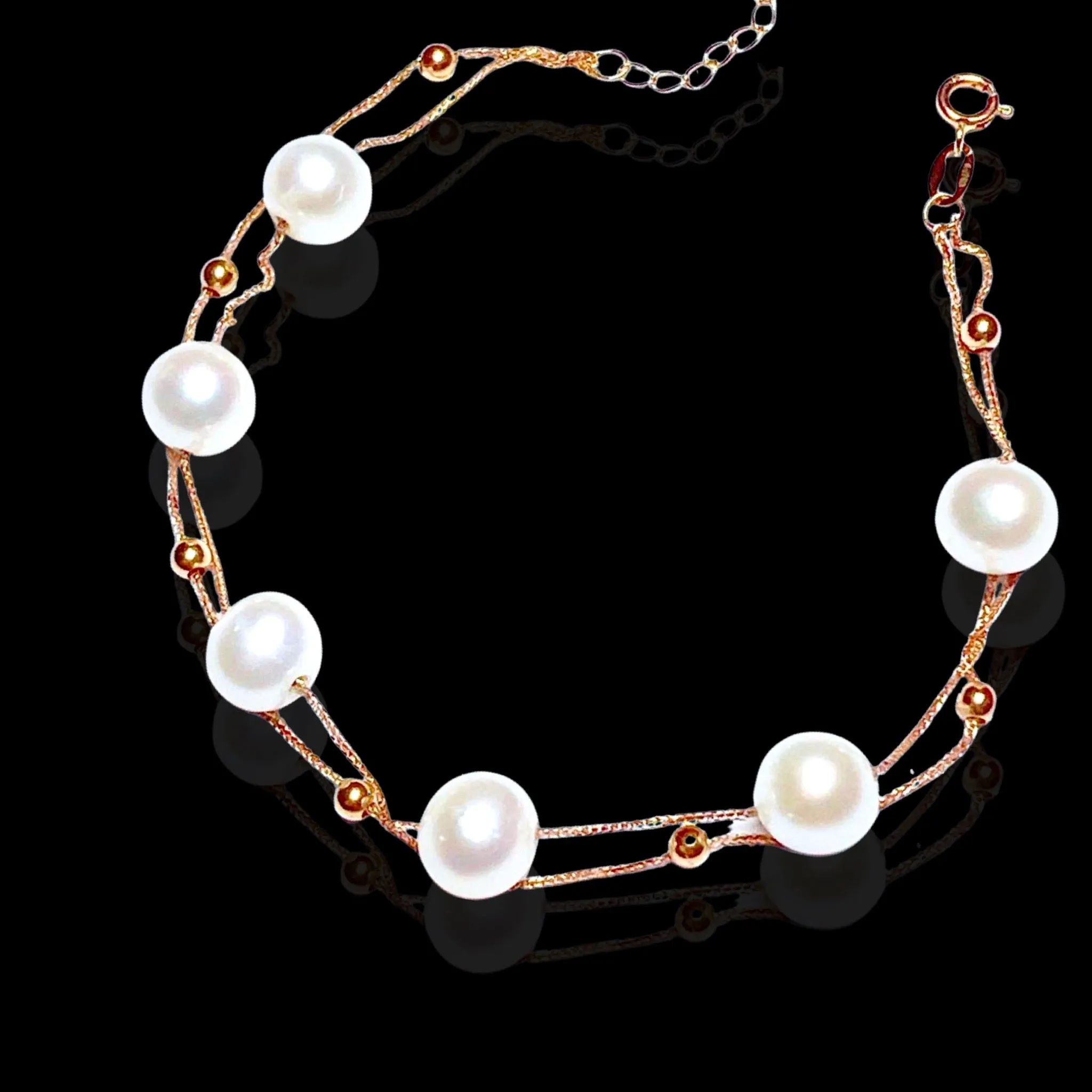 #LoveLVNA | 18K Rose Double Layer HOPE Pearl Bracelet