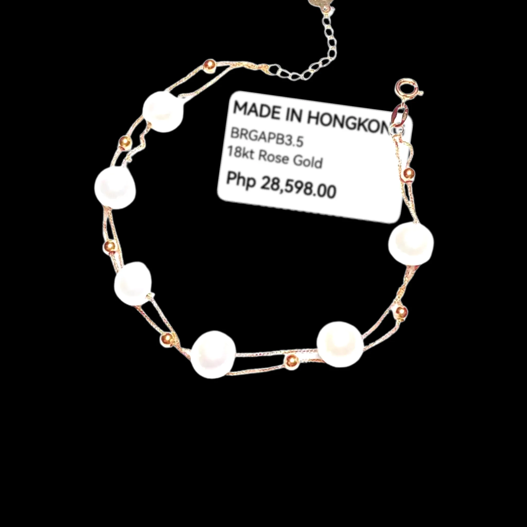 #LoveLVNA | 18K Rose Double Layer HOPE Pearl Bracelet