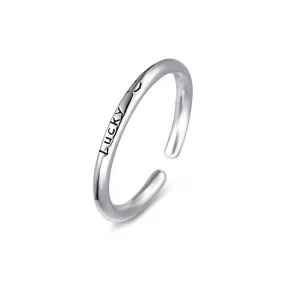 Lucky Smile Lucky Monogram Plain Ring