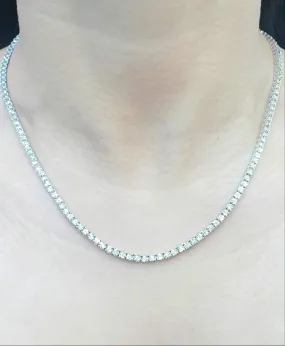 #LVNA2024 | 5.5cttw DEF, IF, VVS Full Eternity Tennis Diamond Necklace 14kt
