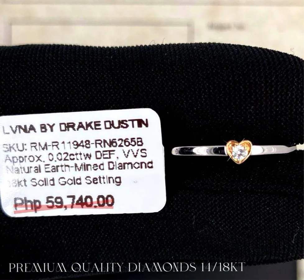 #LVNA2024 | Dainty Heart Diamond Ring 18kt