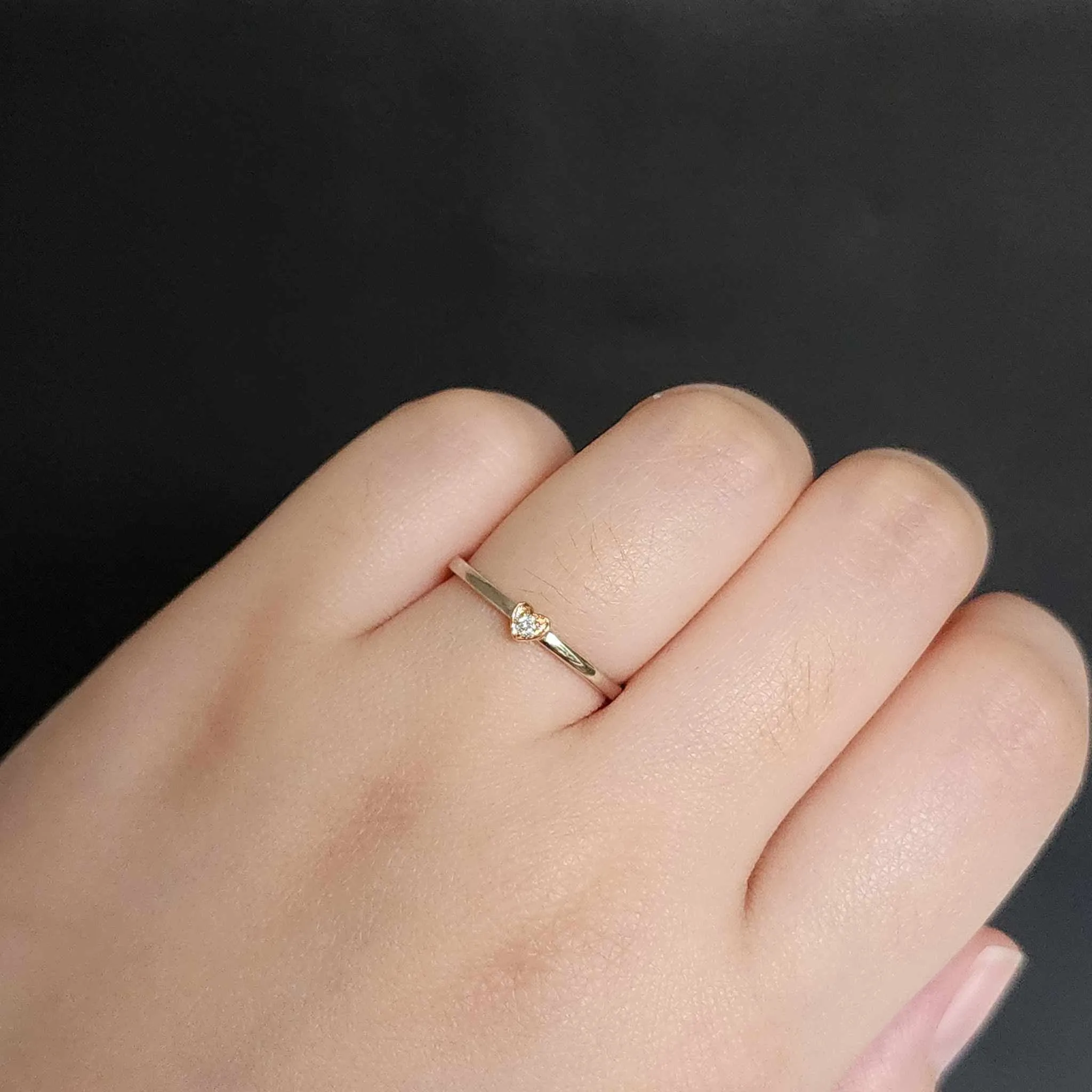 #LVNA2024 | Dainty Heart Diamond Ring 18kt