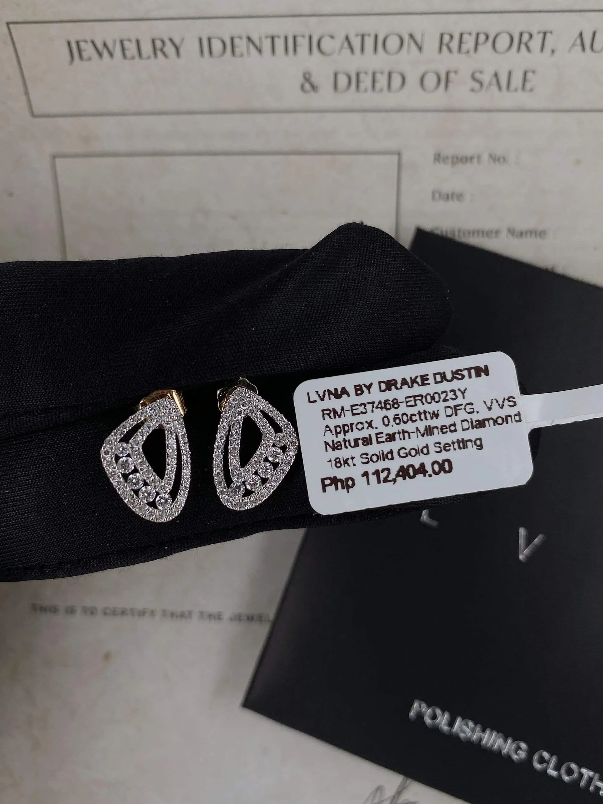 #LVNA2024 | Golden Kaberi Cluster Diamond Earrings 18kt