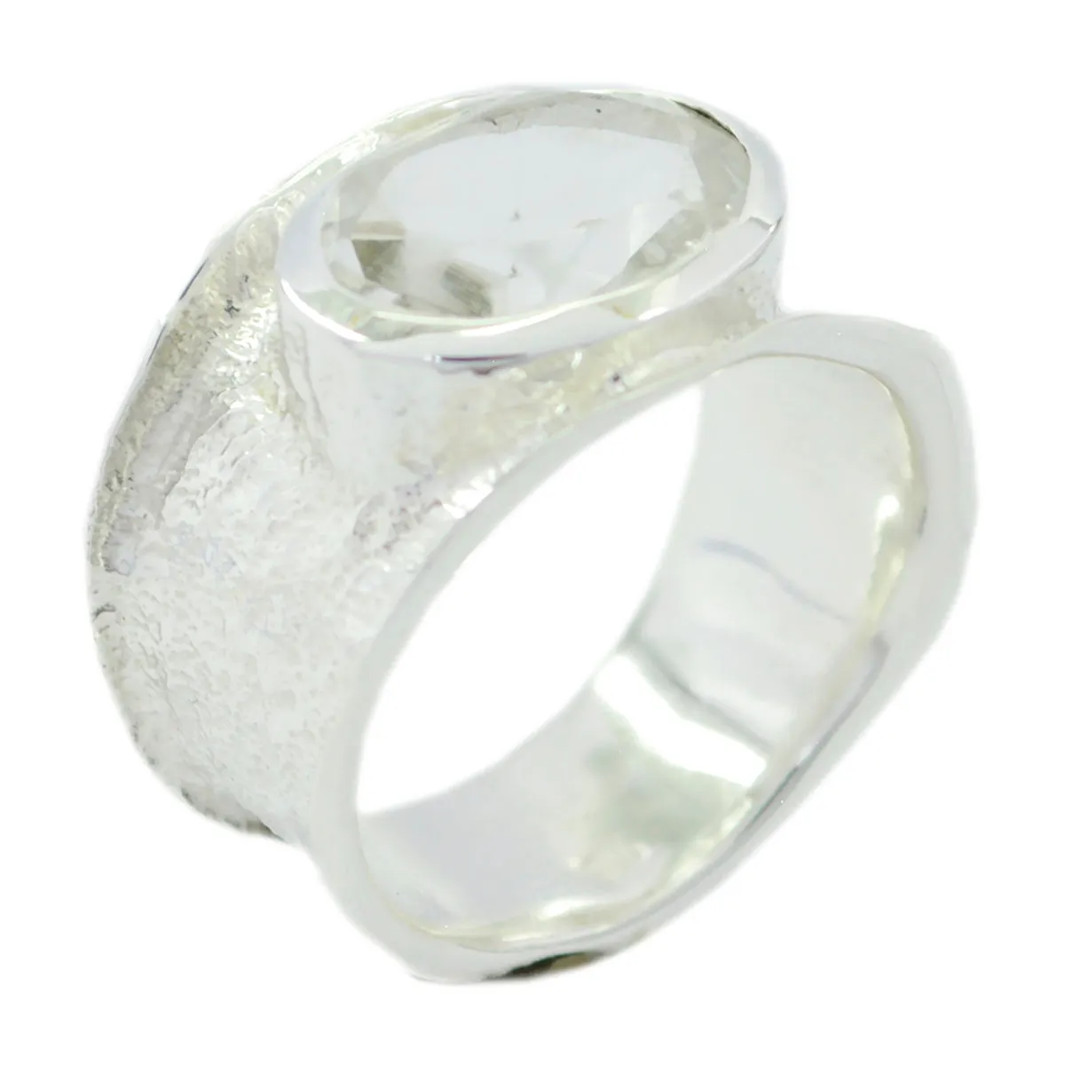 Mesmeric Stone Crystal Quartz Solid Silver Rings Wholesale Jewellery