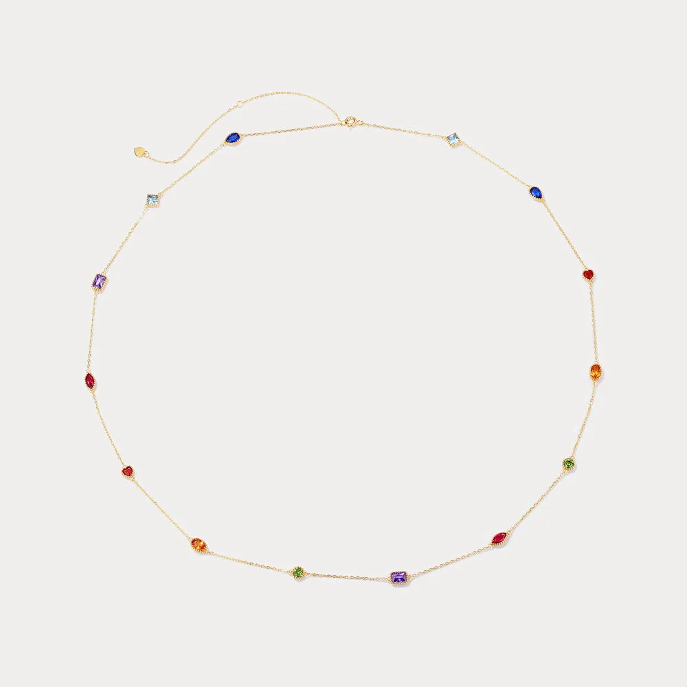 Rainbow Gem Necklace