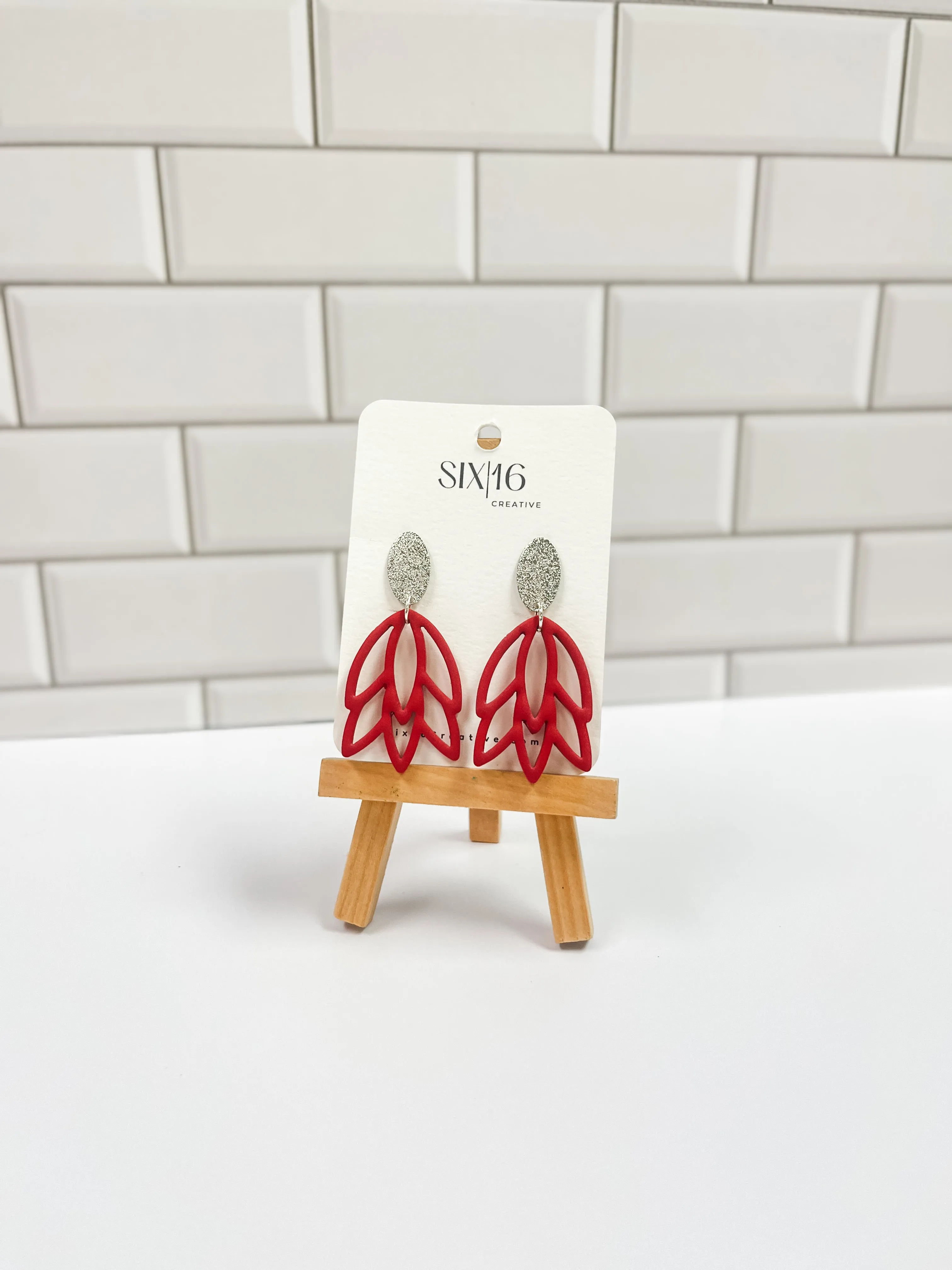 Red Clay Earrings